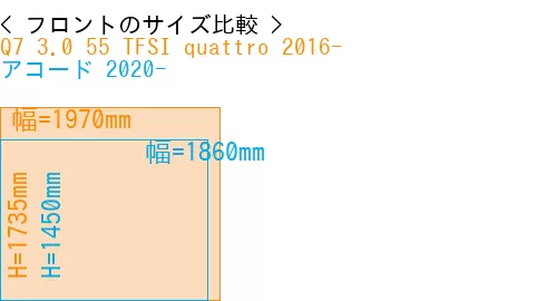 #Q7 3.0 55 TFSI quattro 2016- + アコード 2020-